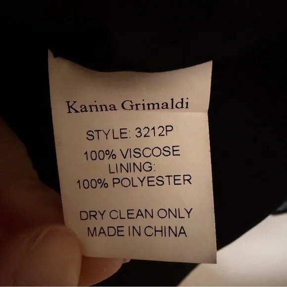 Karina Grimaldi Floral Ruffle Satin V Neckline Dress – XS - Picture 5 of 5